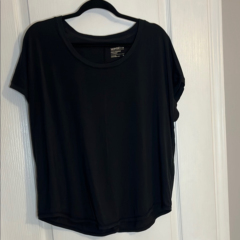 Mondetta Black Relaxed Fit Short Sleeve T-Shirt